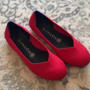 Rothy’s Round Toe Red Flat